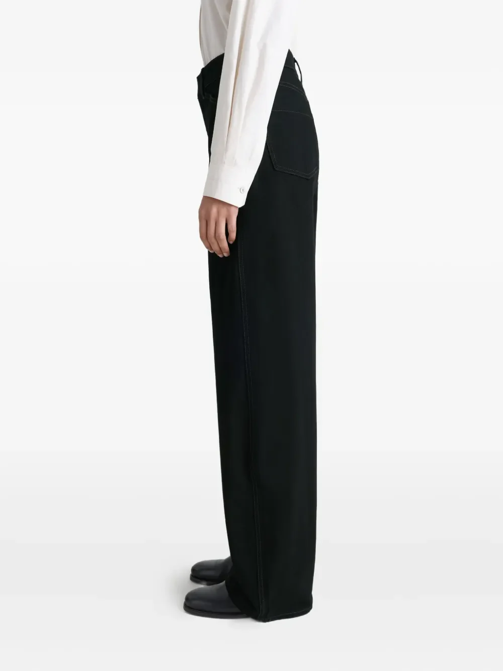 LEMAIRE - Women High Waisted Curved Pants - Image 2