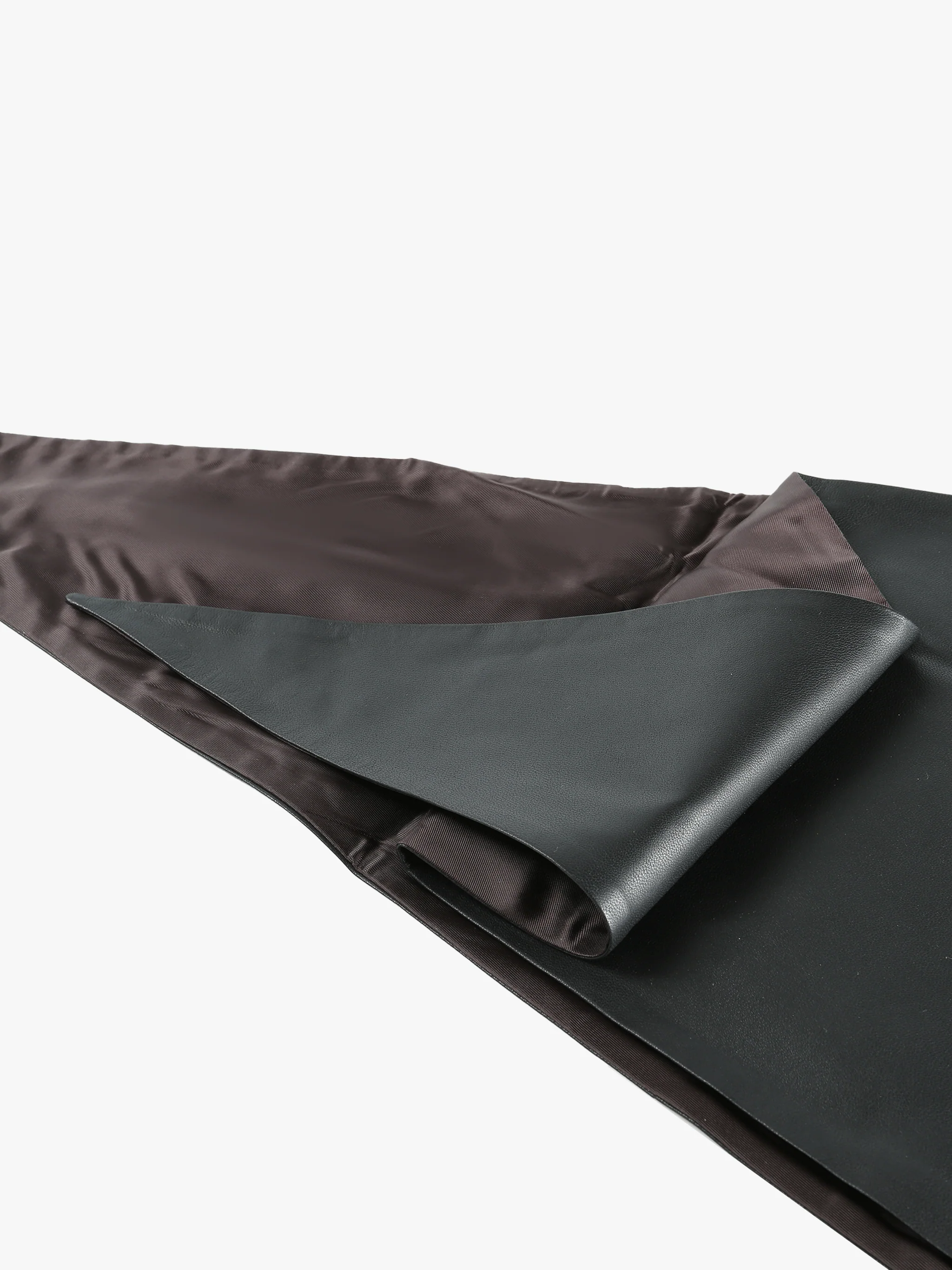 LEMAIRE - Women Leather Triangle Scarf - Image 3