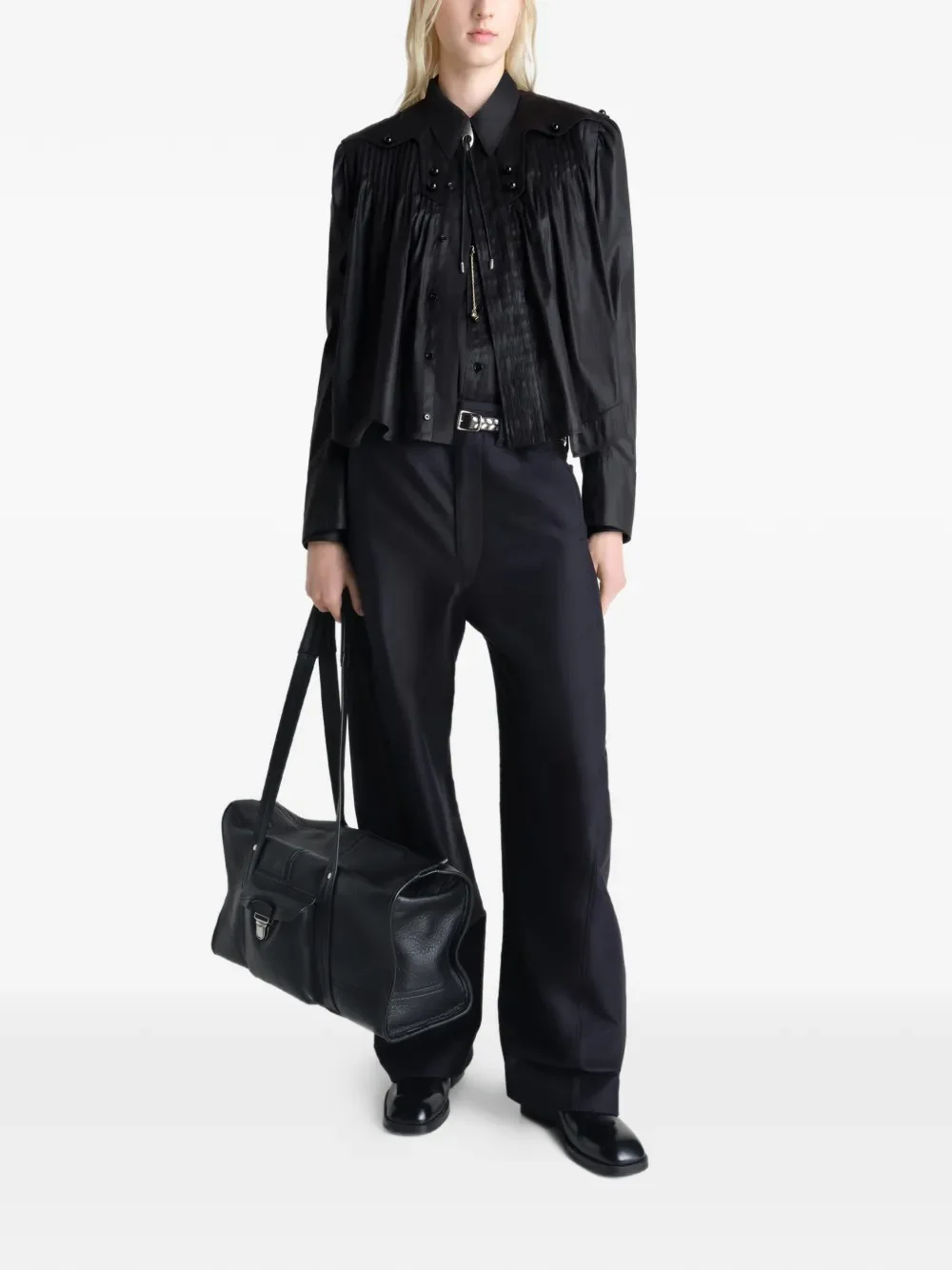 LEMAIRE - Women Pleated Blouse - Image 4