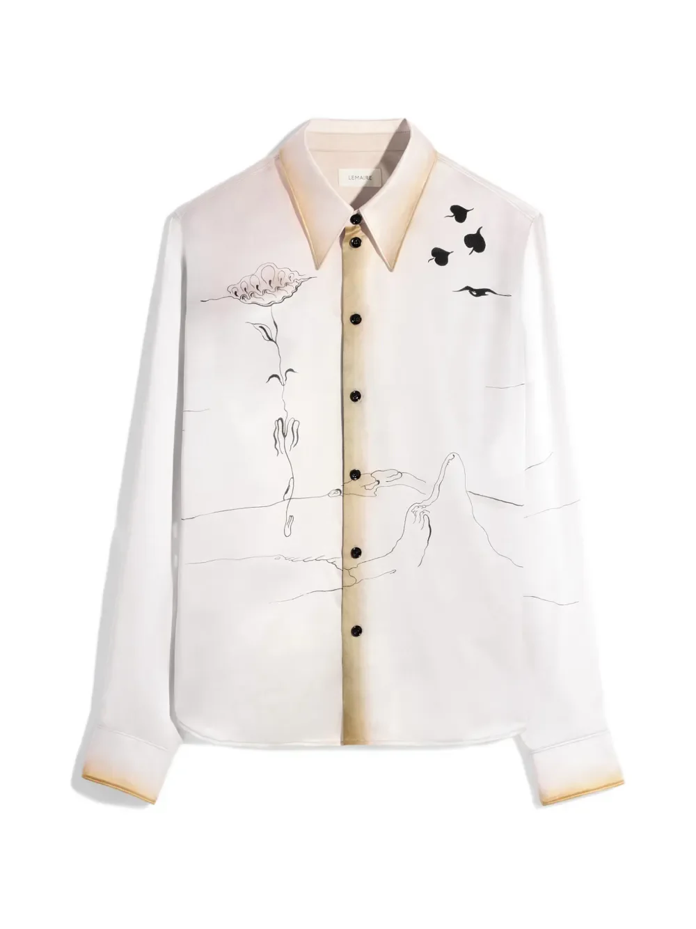 LEMAIRE - Women Pointed Collar Shirt - Image 6
