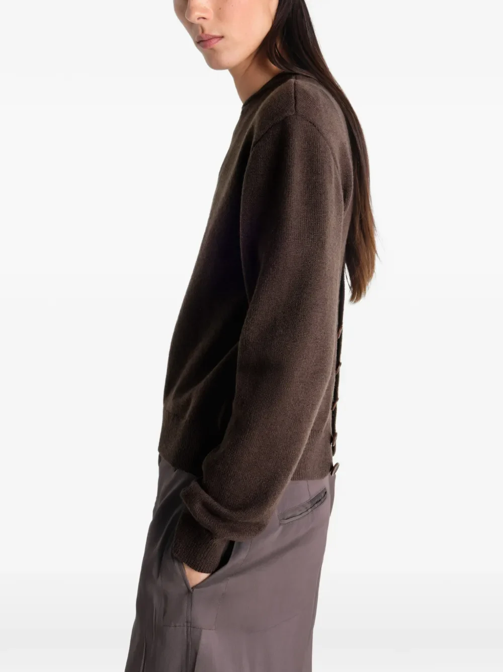 LEMAIRE - Women Reversible Buttoned Sweater - Image 2