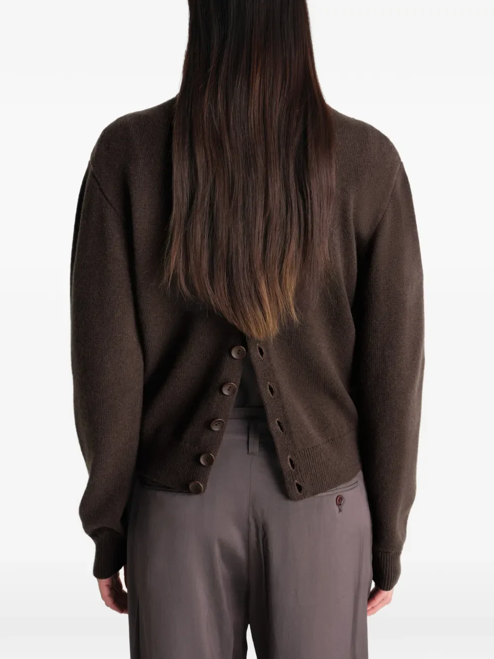 LEMAIRE - Women Reversible Buttoned Sweater - Image 3