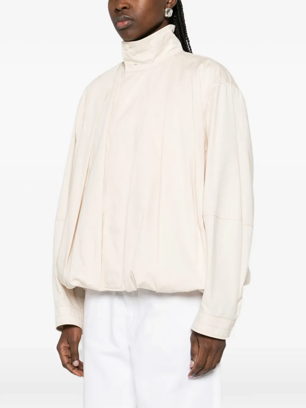 LEMAIRE - Women Soft Pleated Blouson - Image 2