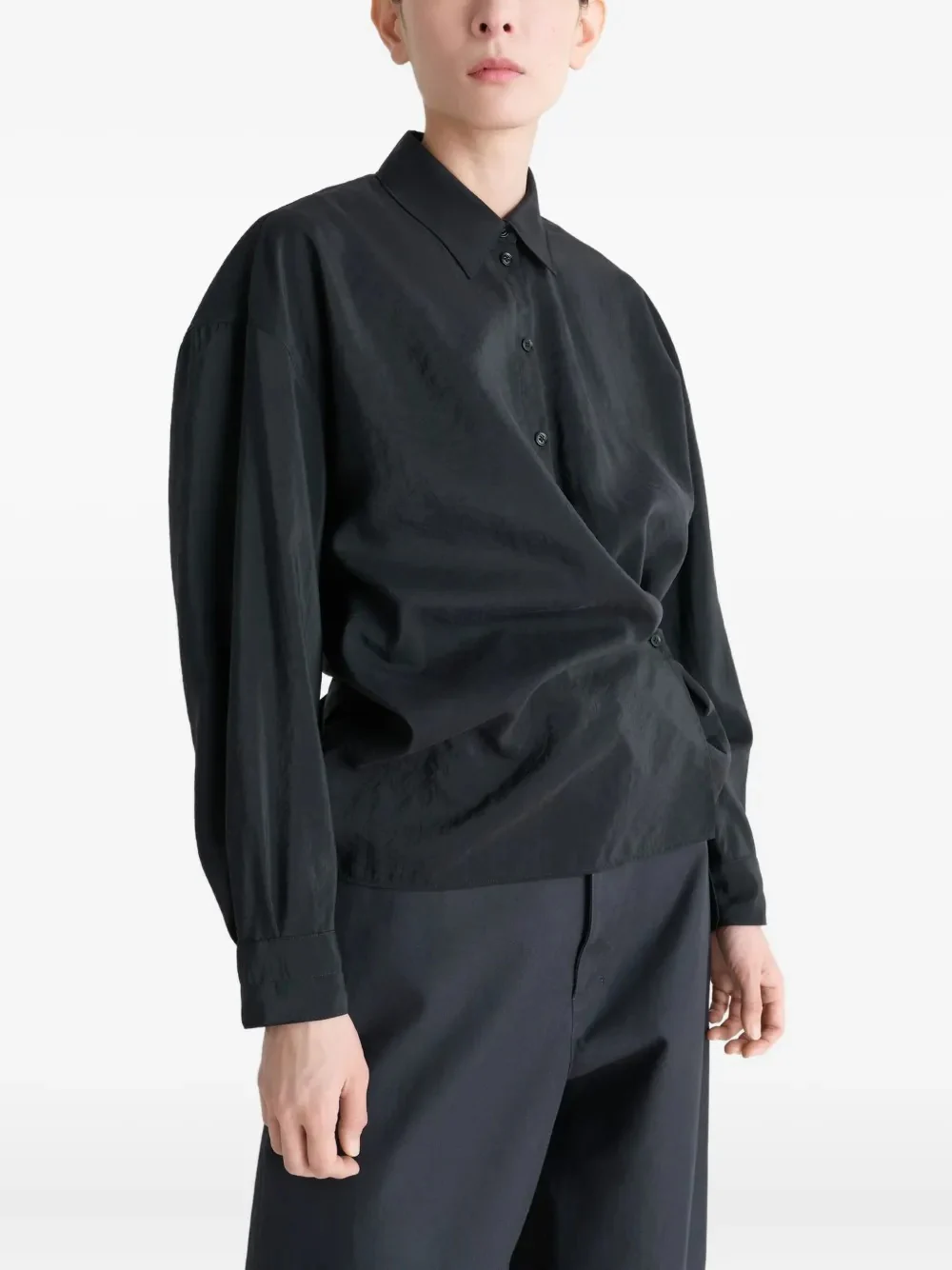 LEMAIRE - Women Straight Collar Twisted Shirt - Image 2