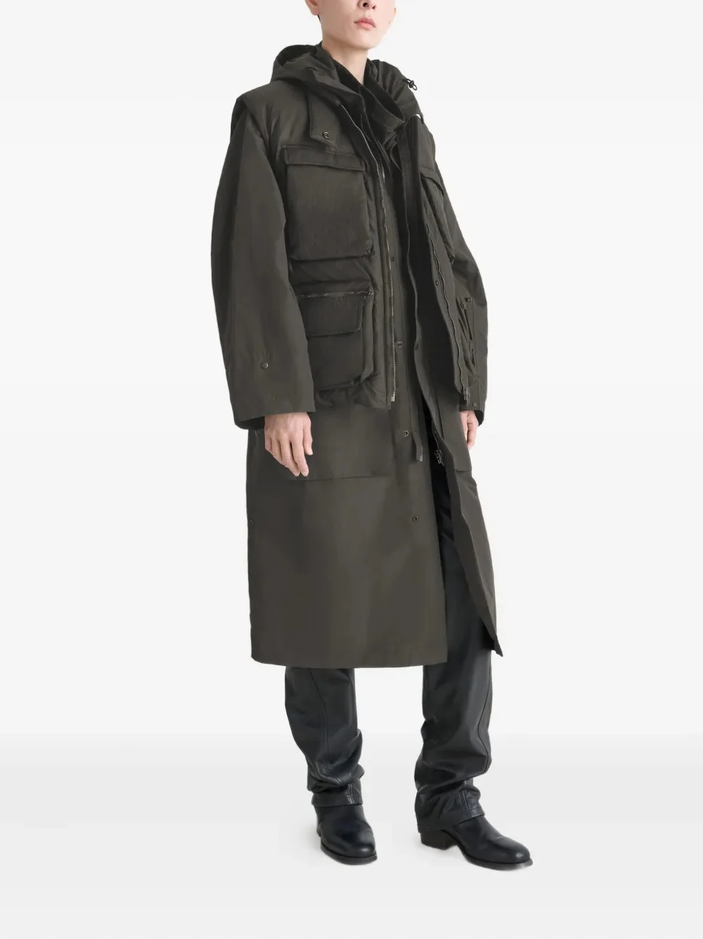 LEMAIRE - Women Wadded Gilet Wi Wadded Gilet With Pockets Coat - Image 3