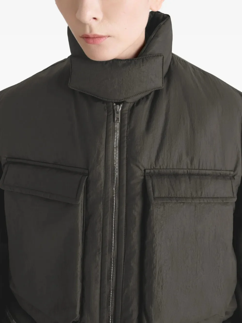 LEMAIRE - Women Wadded Gilet Wi Wadded Gilet With Pockets Coat - Image 4