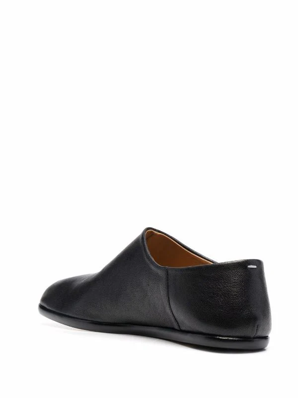 MAISON MARGIELA - Men Tabi Leather Babouches Slip On Flats - Image 4