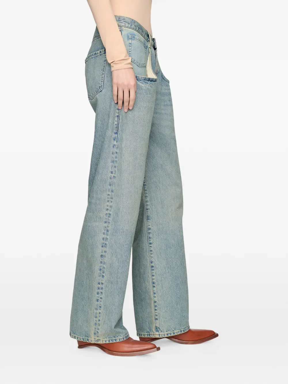MAISON MARGIELA - Women 5-Pocket Denim Pants - Image 2