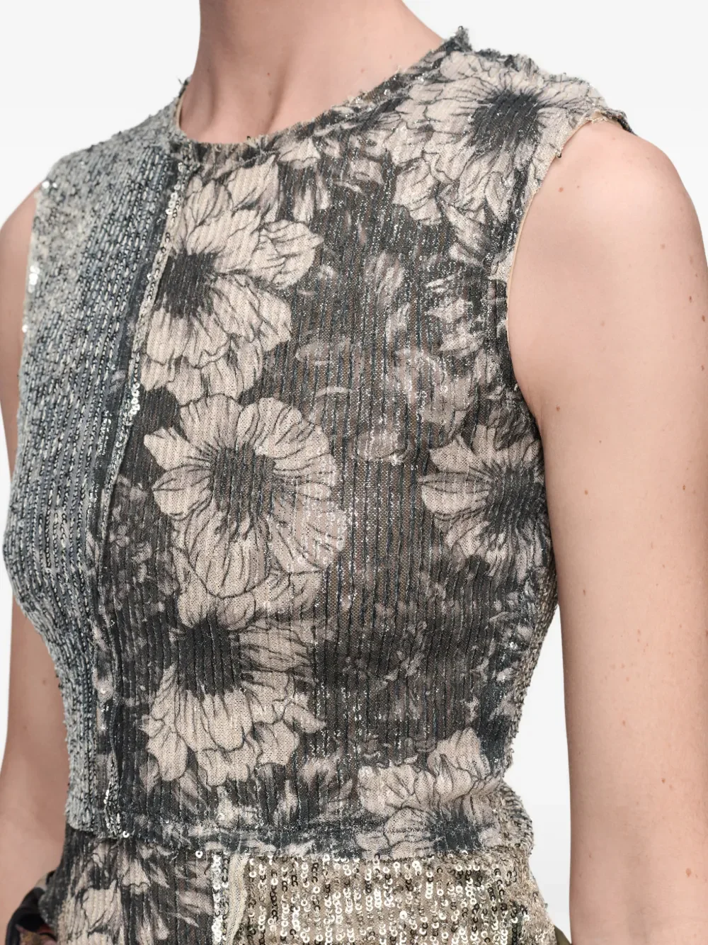 MAISON MARGIELA - Women Sequined Top - Image 5