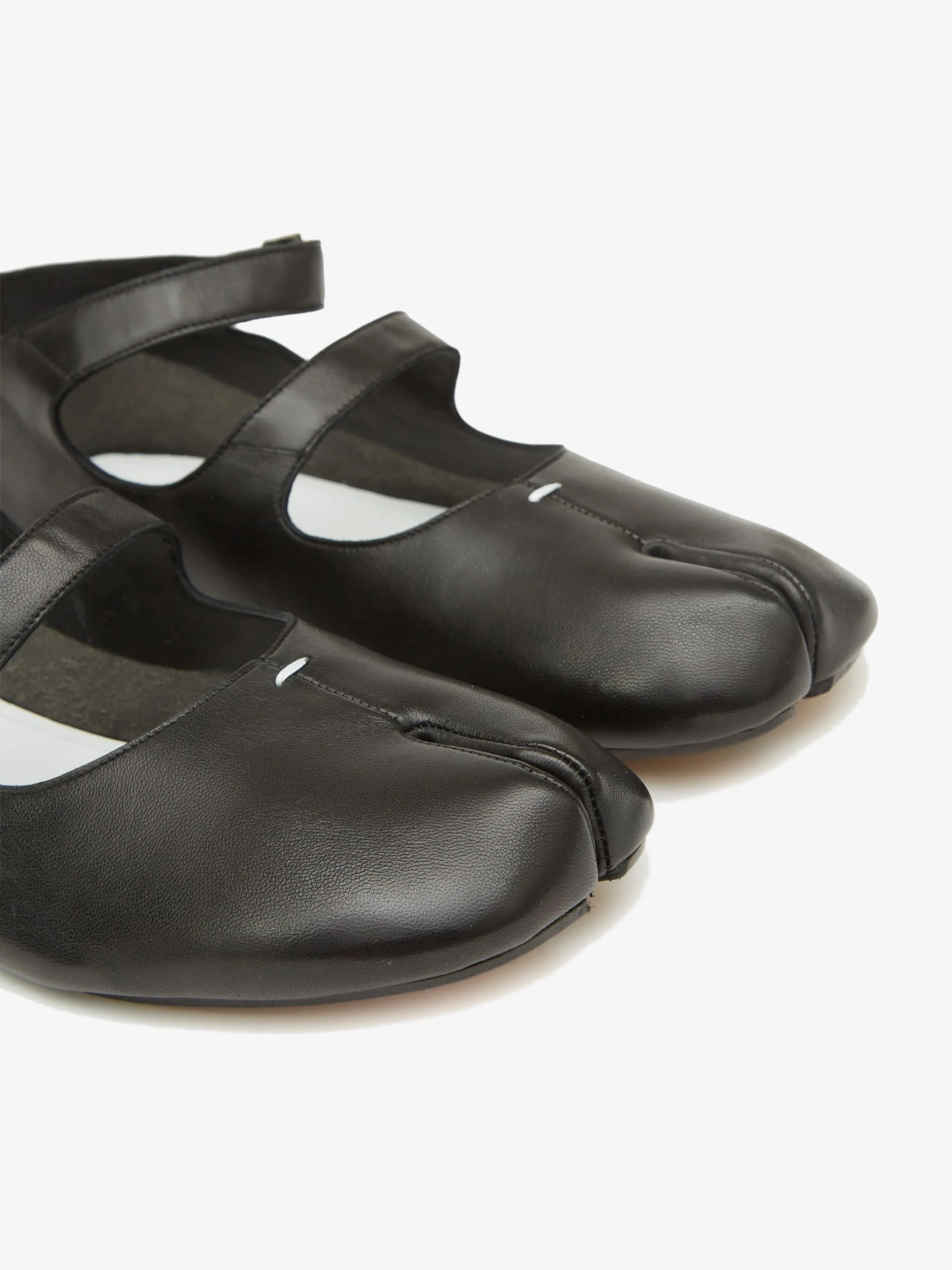 MAISON MARGIELA - Women Tabi Ballerina Double Strap Flats - Image 4