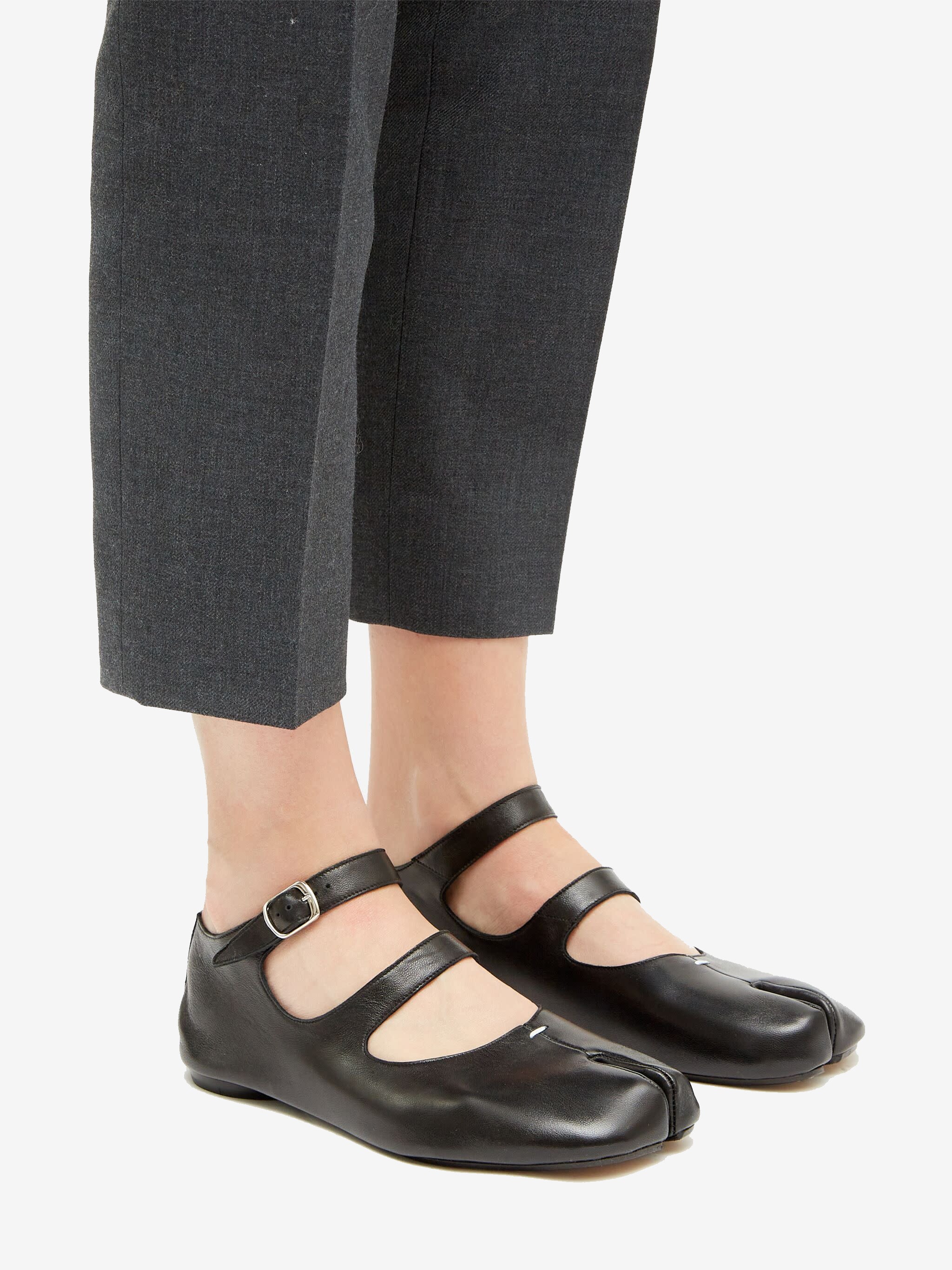 MAISON MARGIELA - Women Tabi Ballerina Double Strap Flats - Image 6