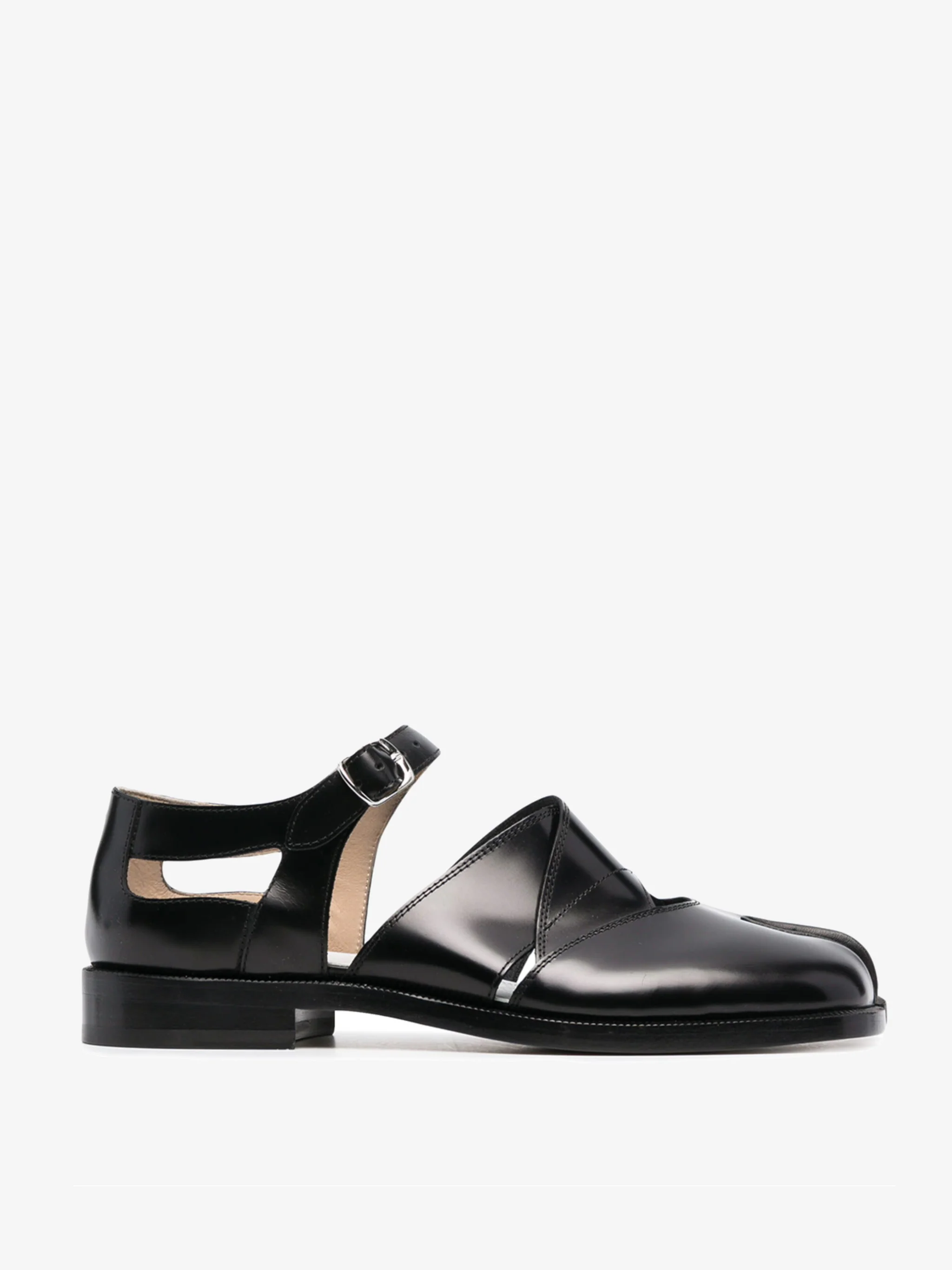 MAISON MARGIELA - Women Tabi Leather Sandals Baptiste