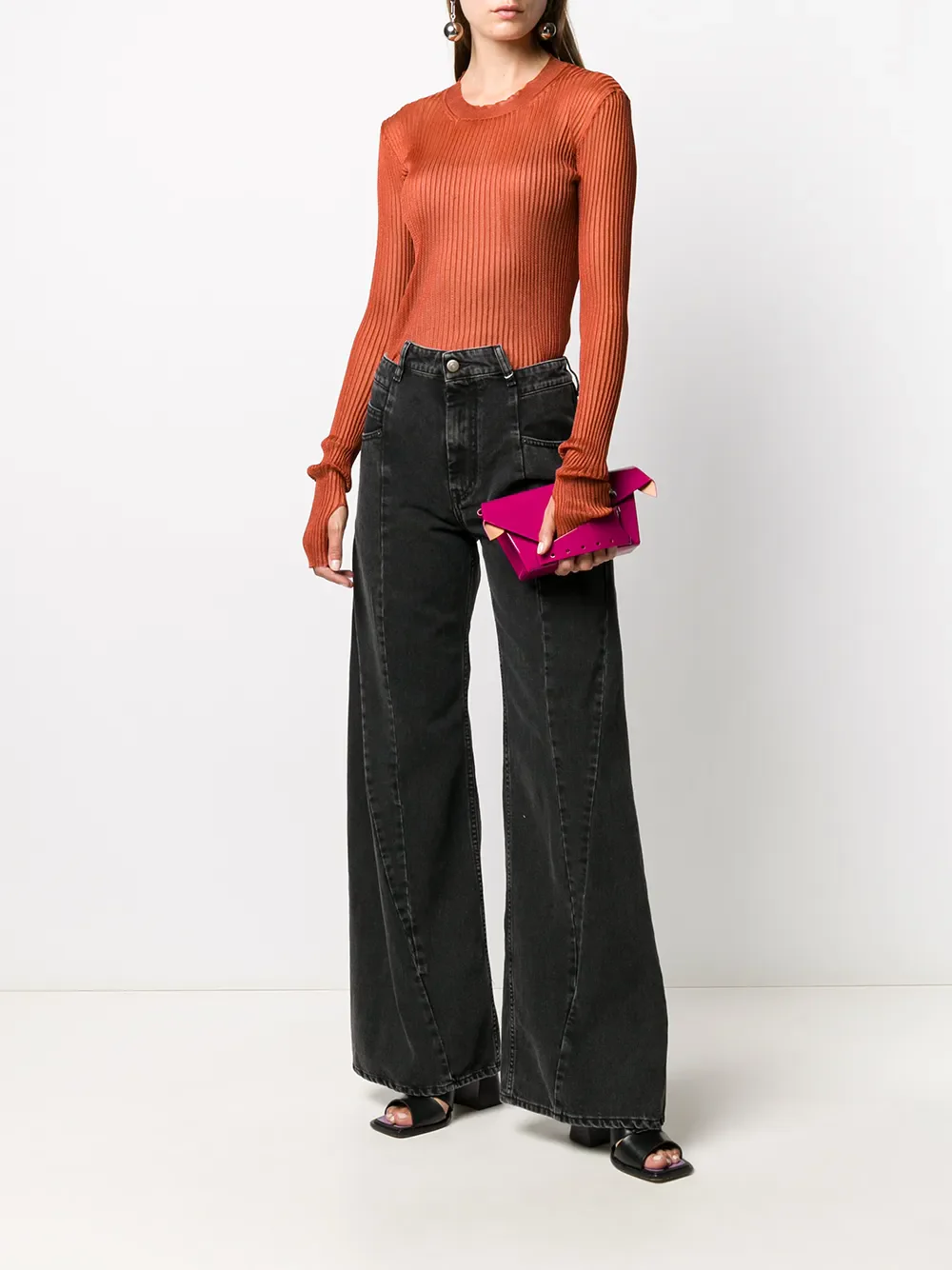 MAISON MARGIELA - Women Spliced Denim Trousers