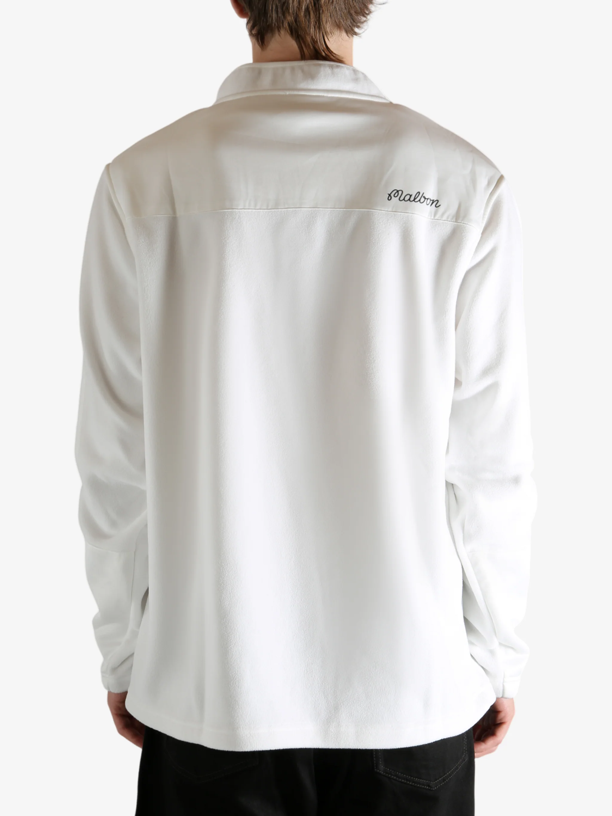 MALBON - Men Evergreen Colstrip Micro Fleece Sweatshirt - Image 3