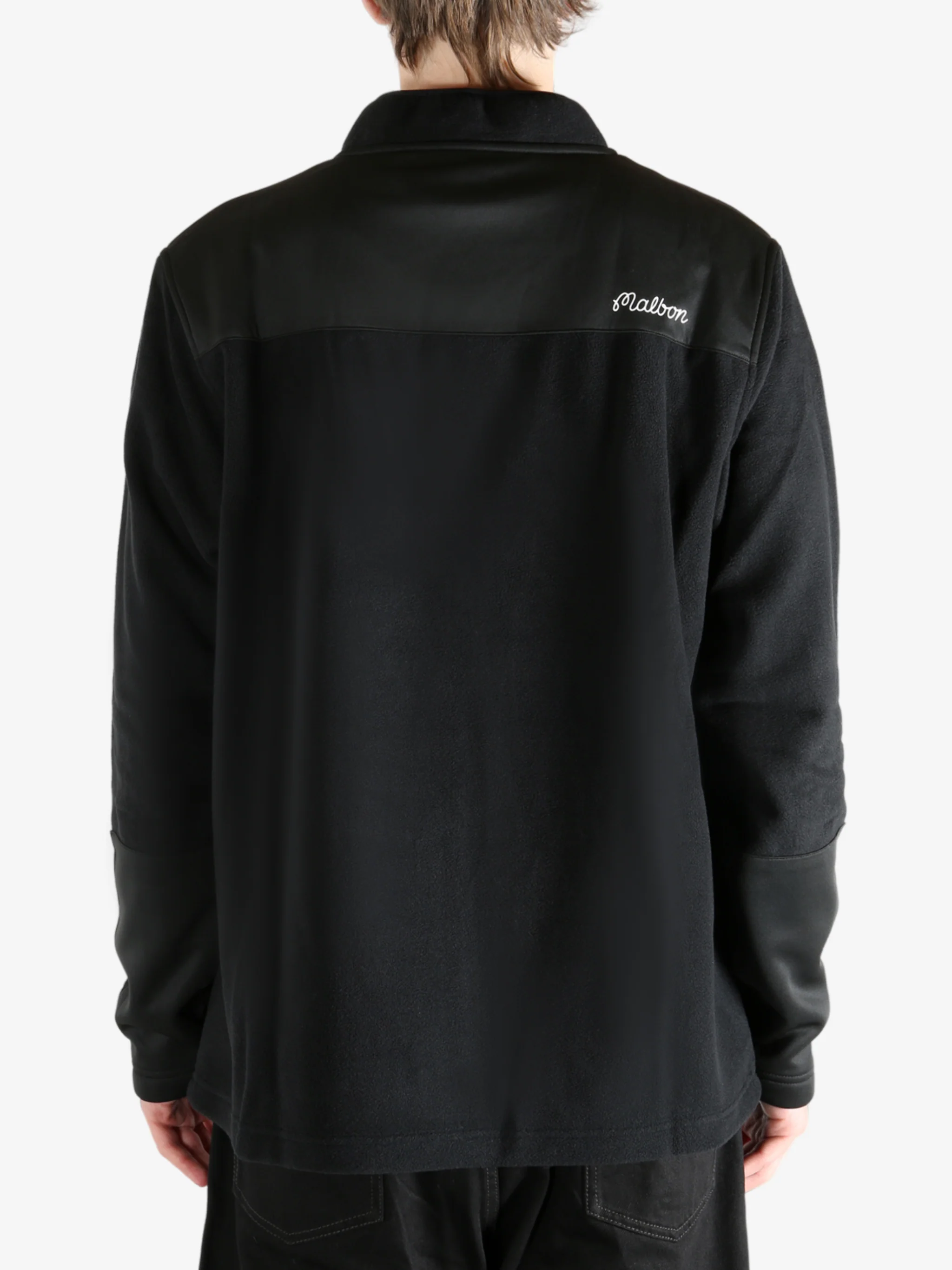 MALBON - Men Evergreen Colstrip Micro Fleece Sweatshirt - Image 3