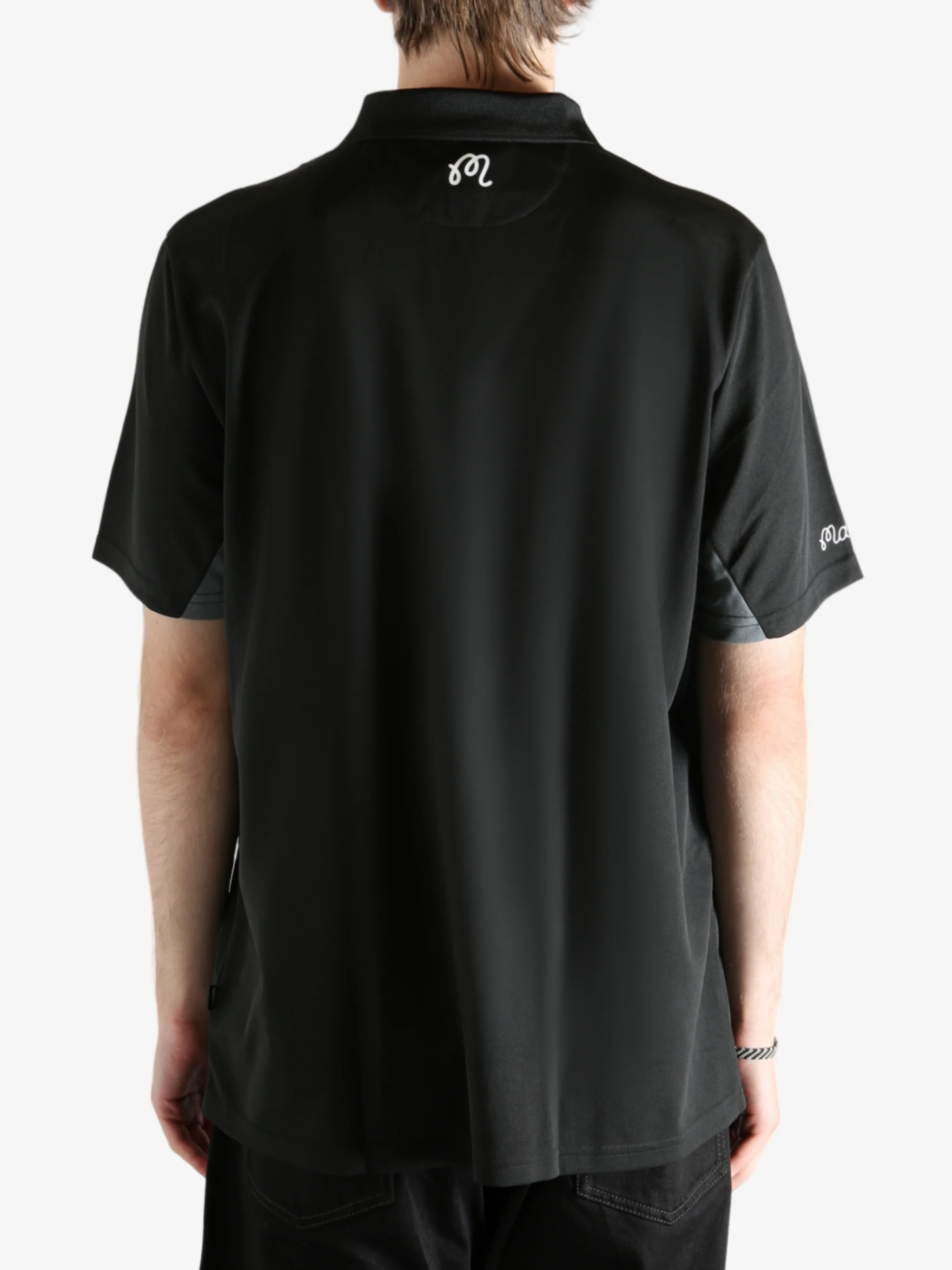 MALBON - Men Evergreen Paneled Performance Pique Shirt - Image 3