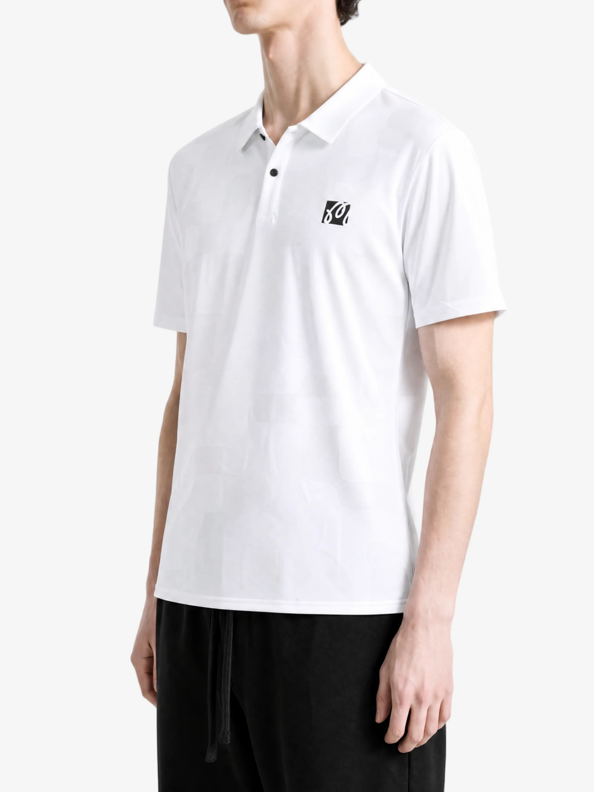 MALBON - Men Malbon Performance Mesh Paneled Polo Shirt - Image 2