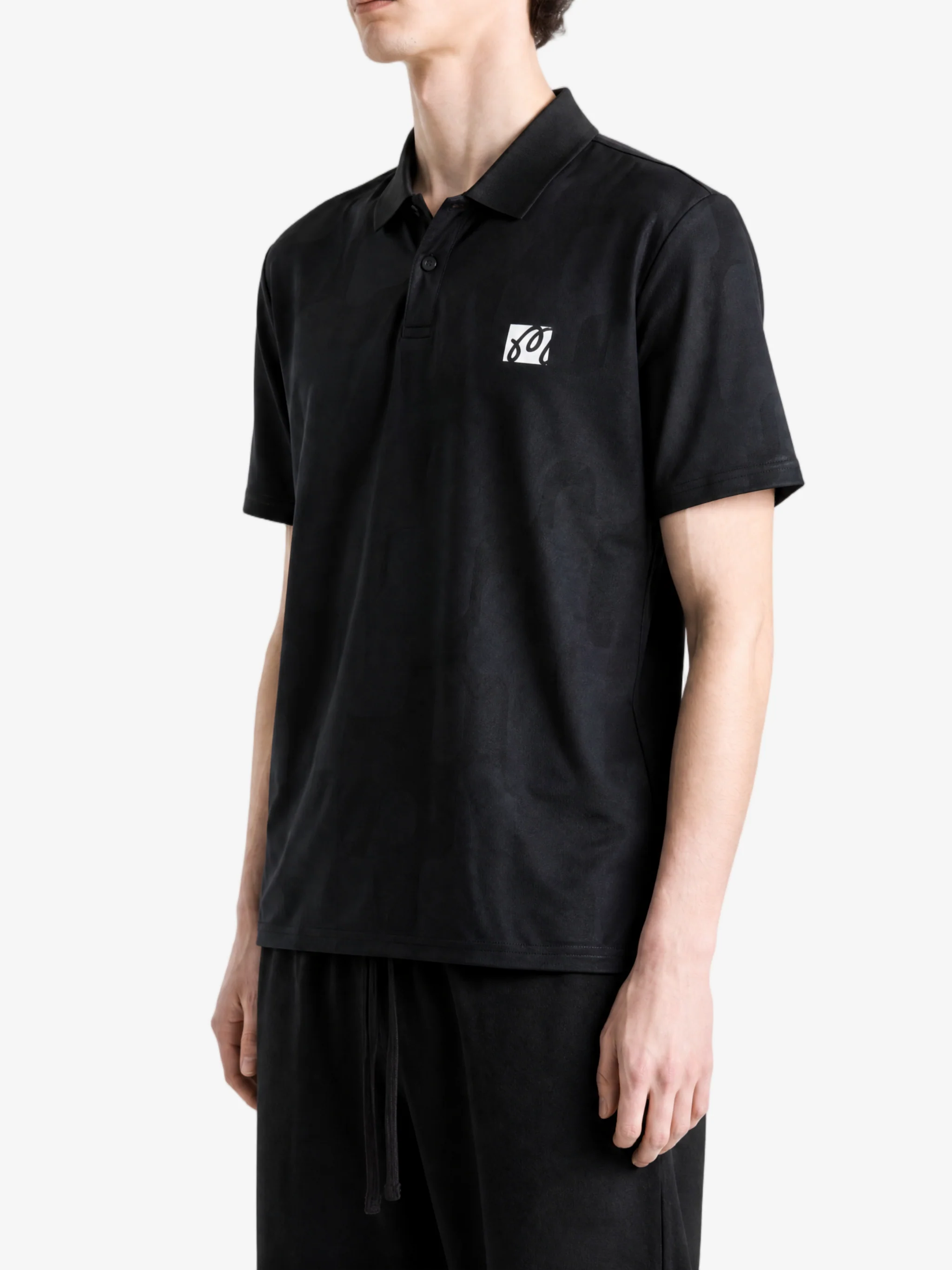 MALBON - Men Malbon Performance Mesh Paneled Polo Shirt - Image 2