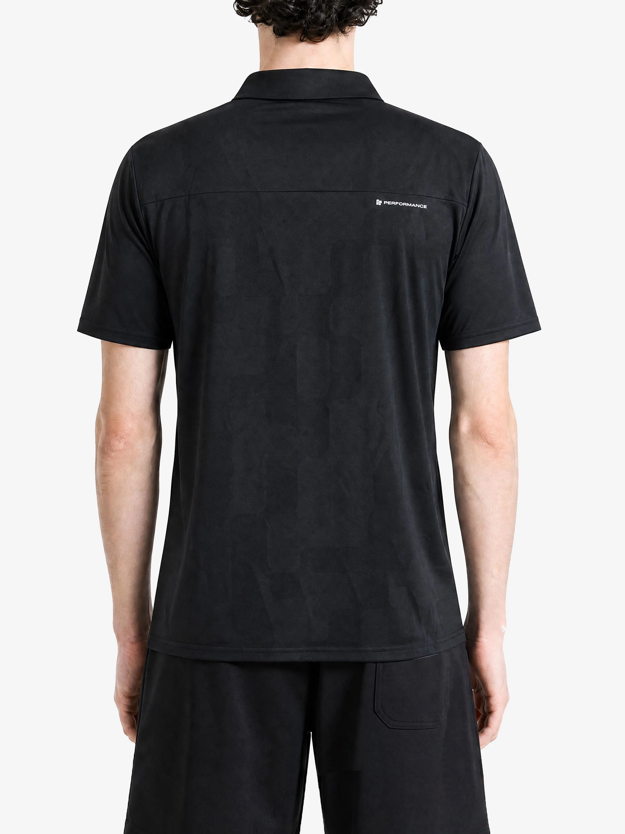 MALBON - Men Malbon Performance Mesh Paneled Polo Shirt - Image 3