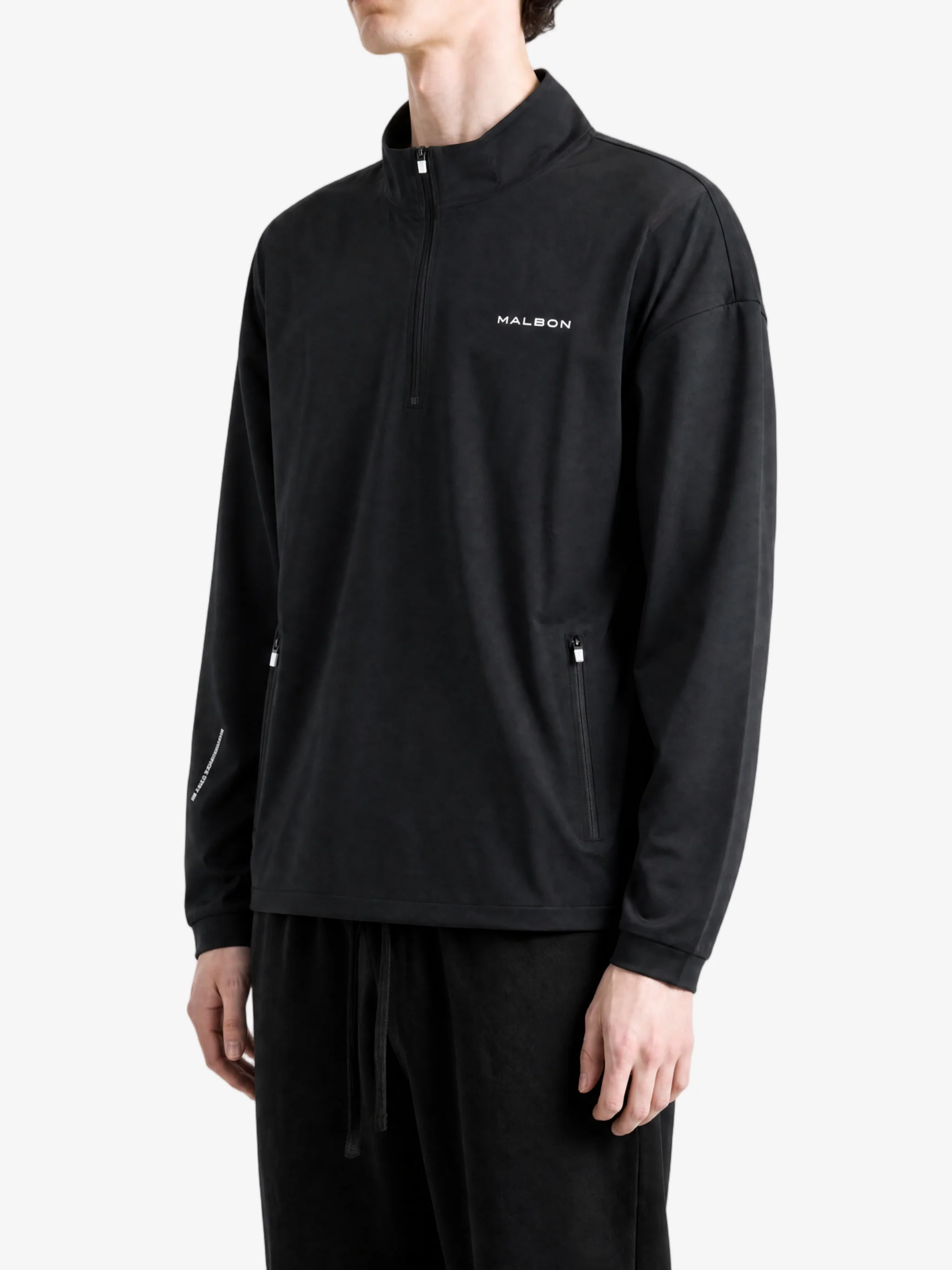 MALBON - Men Malbon Performance Quarter Zip Shell Pullover - Image 2