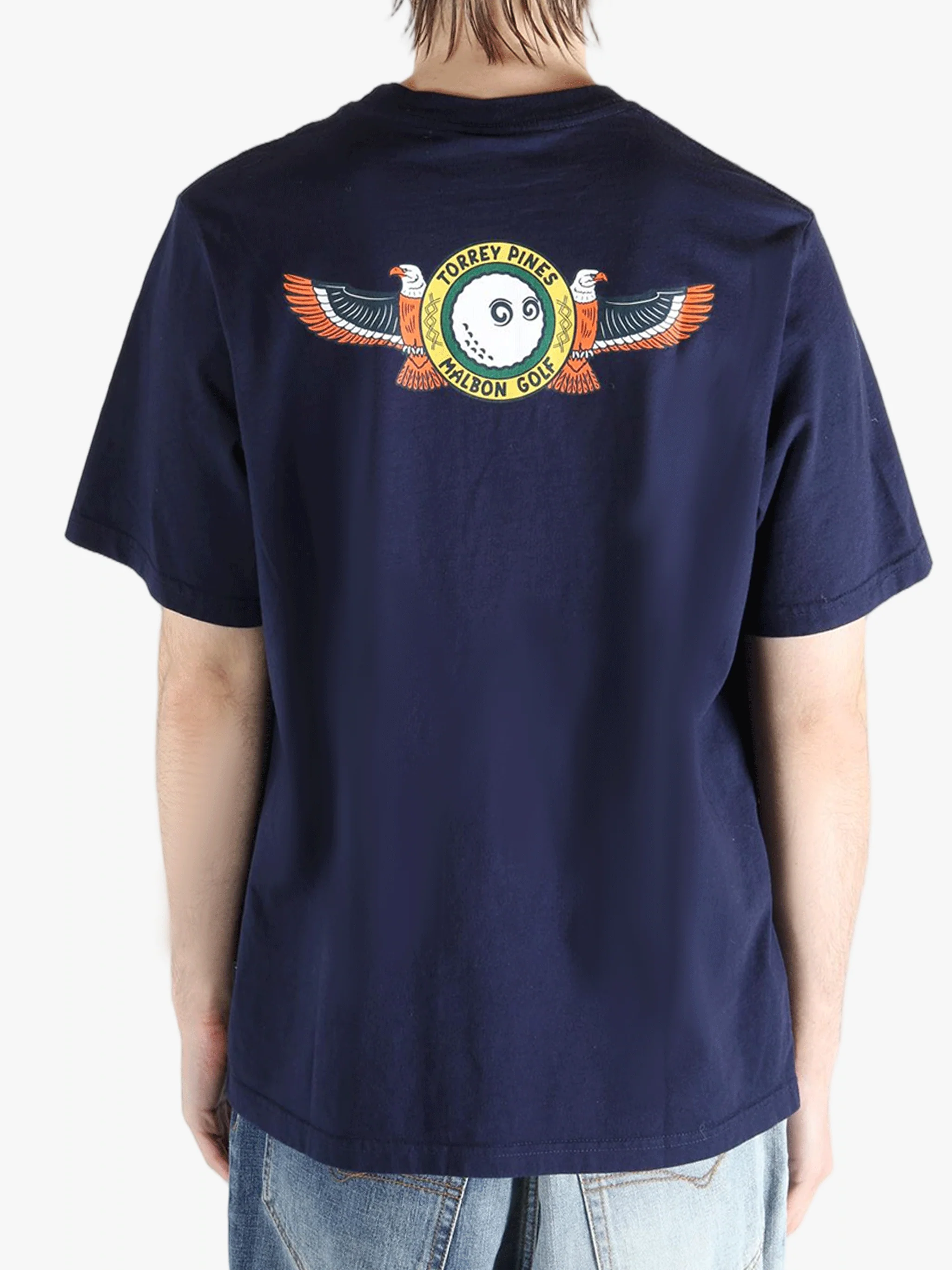 MALBON - Men Torrey Pines Bermuda Eagle Tee - Image 3