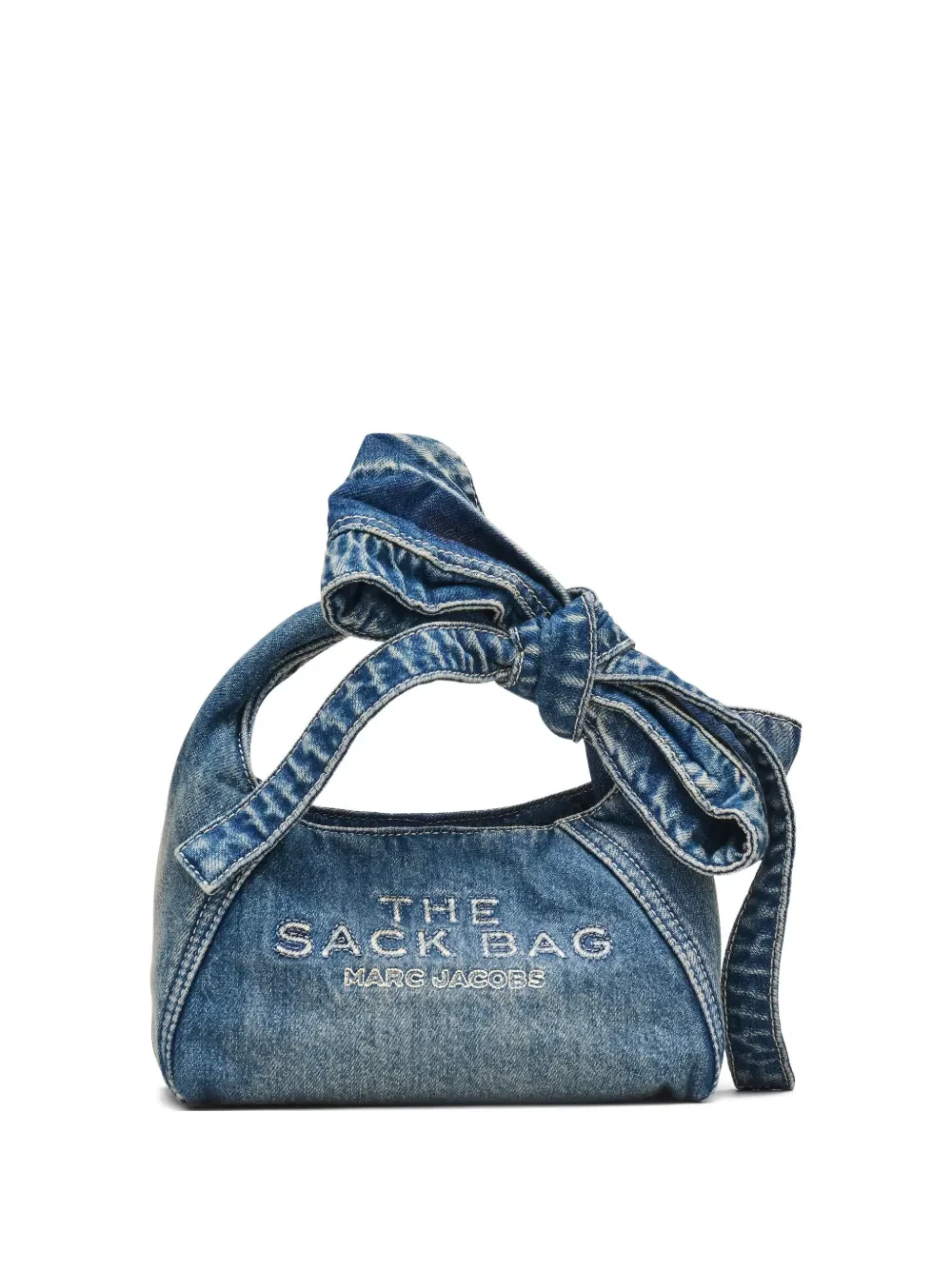 MARC JACOBS - Women Bow Denim Mini Sack Bag