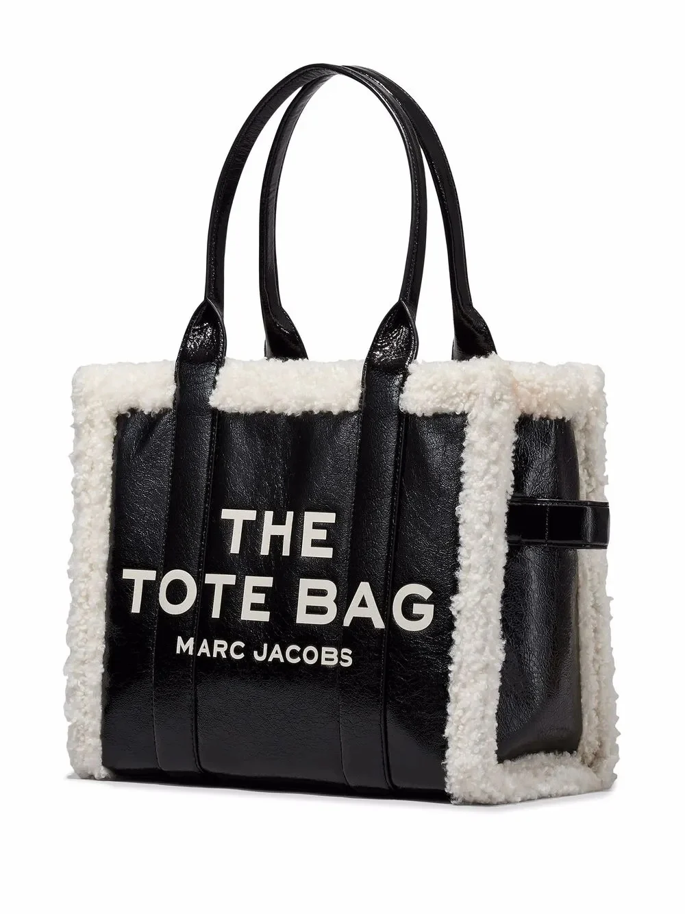 MARC JACOBS - Women Crinkle Shearling Large Tote Bag - Image 3