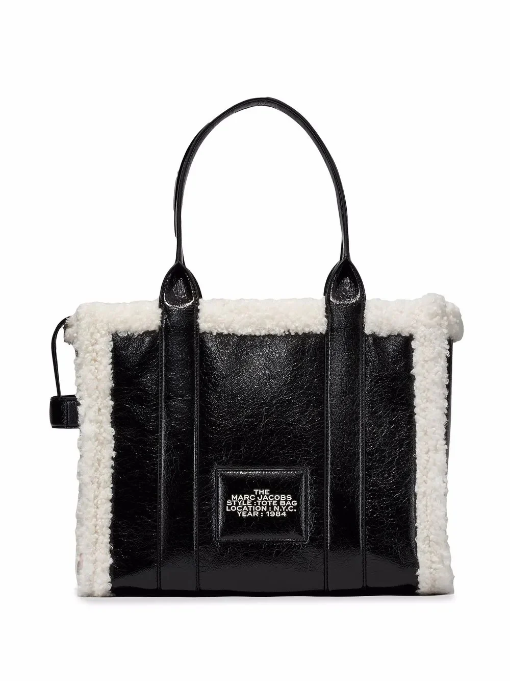 MARC JACOBS - Women Crinkle Shearling Large Tote Bag - Image 4