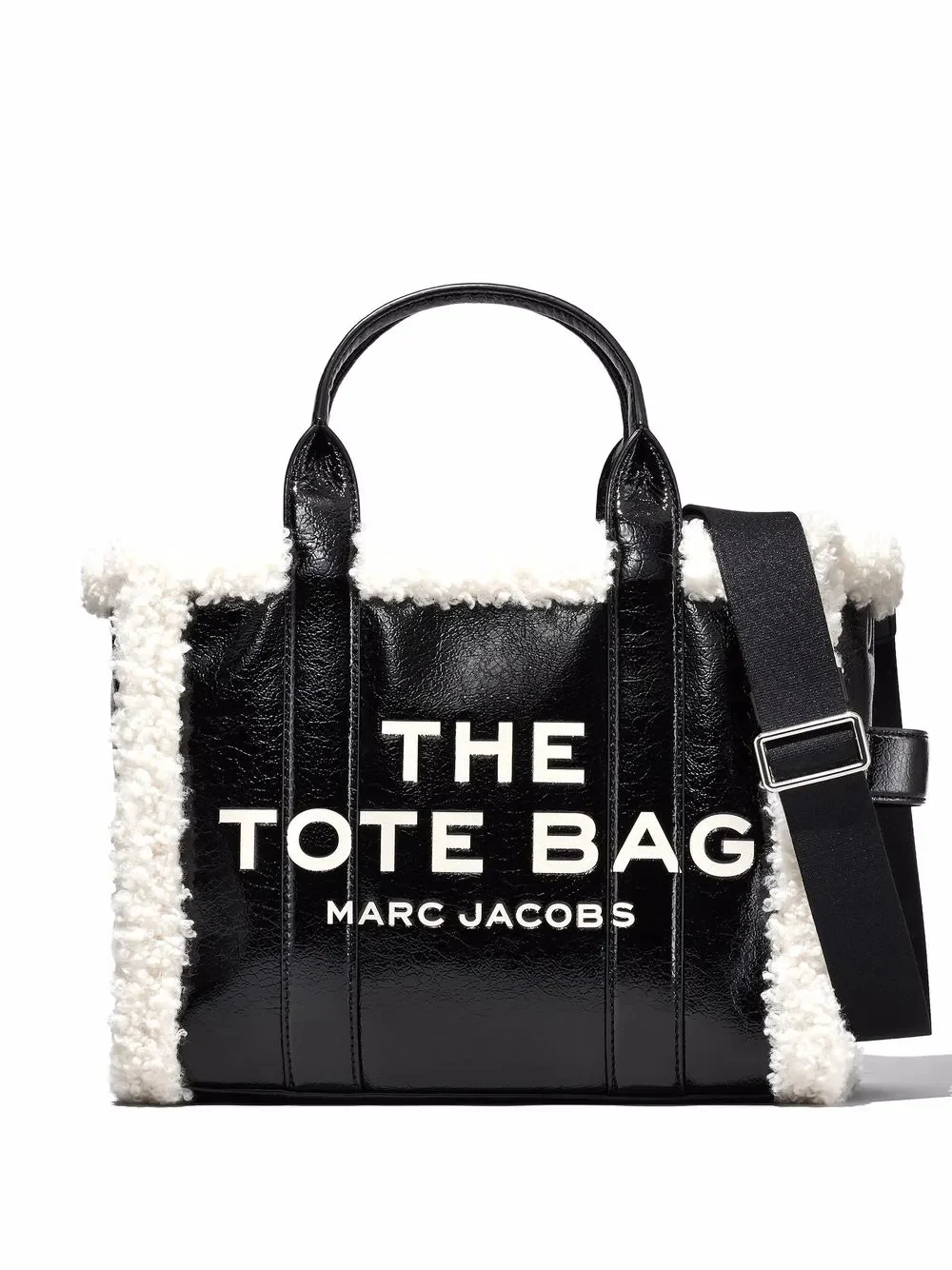 MARC JACOBS - Women Crinkle Shearling Medium Tote Bag