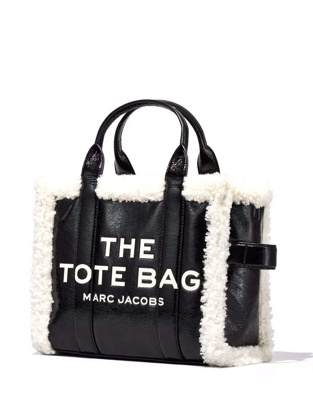 MARC JACOBS - Women Crinkle Shearling Medium Tote Bag - Image 3