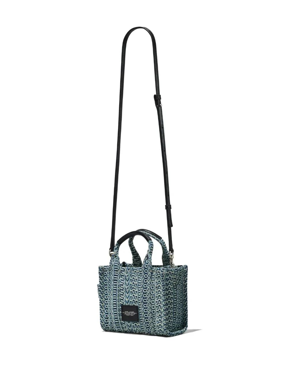 MARC JACOBS - Women Monogram Sun Faded Denim Crossbody Tote Bag - Image 6