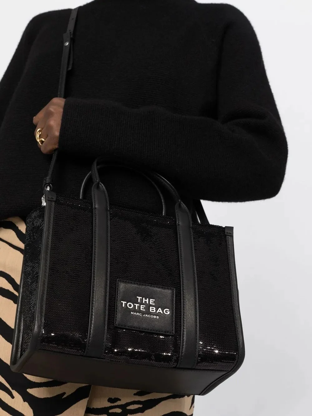 MARC JACOBS - Women Sequins Small Tote Bag - Image 3