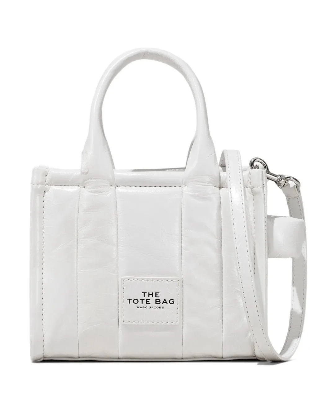 MARC JACOBS - Women Shiny Crinkle Leather Crossbody Tote Bag