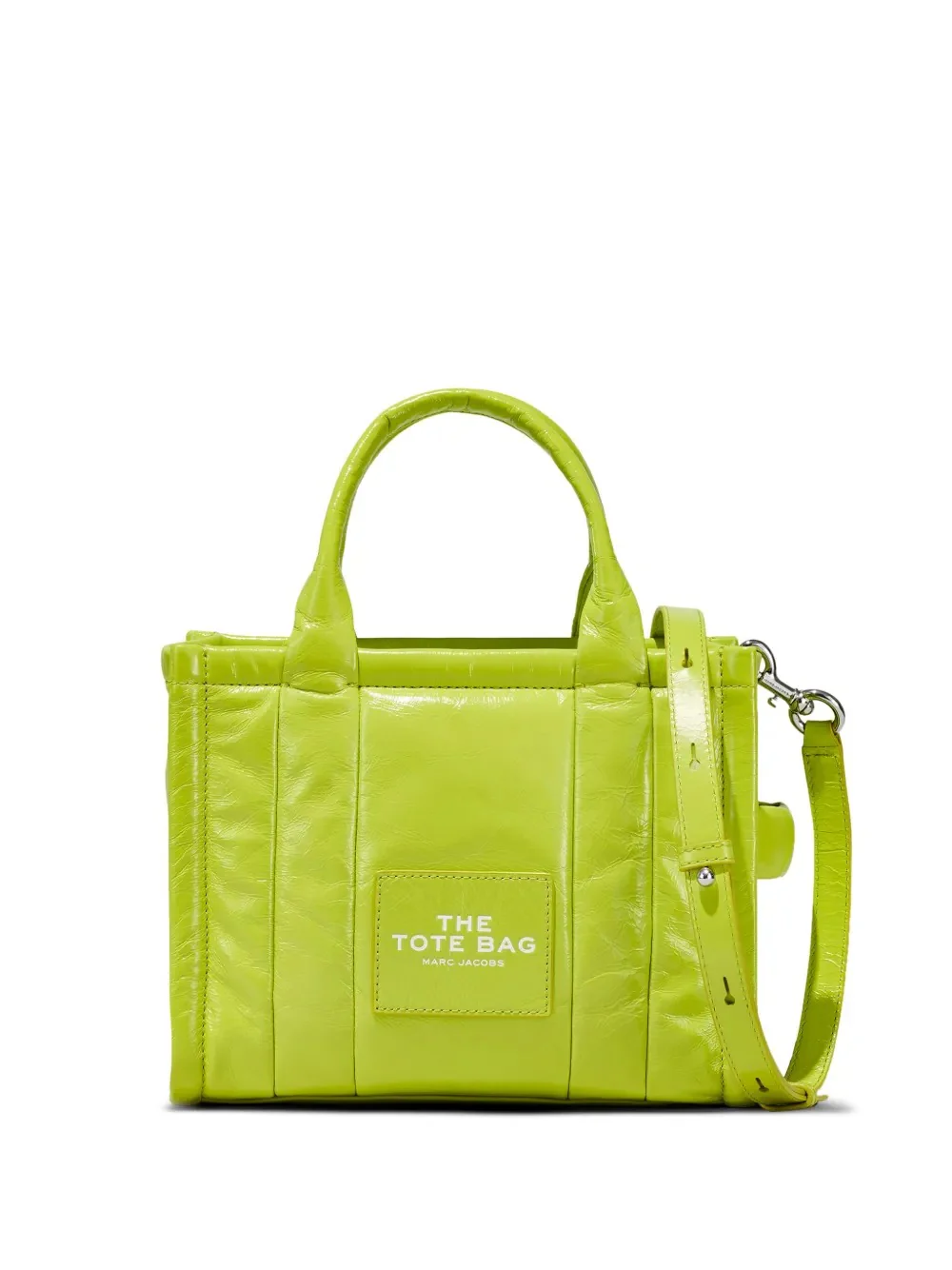 MARC JACOBS - Women Shiny Crinkle Leather Small Tote Bag