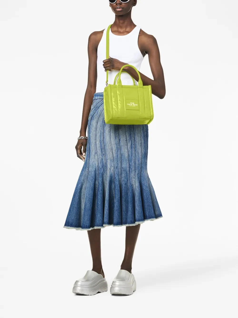 MARC JACOBS - Women Shiny Crinkle Leather Small Tote Bag - Image 2