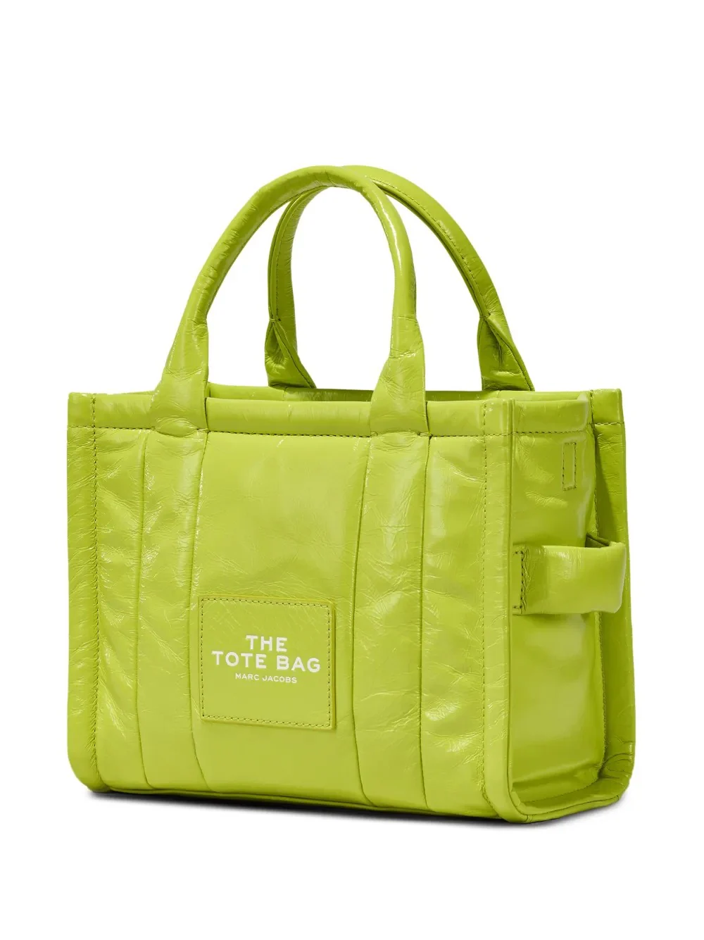 MARC JACOBS - Women Shiny Crinkle Leather Small Tote Bag - Image 4
