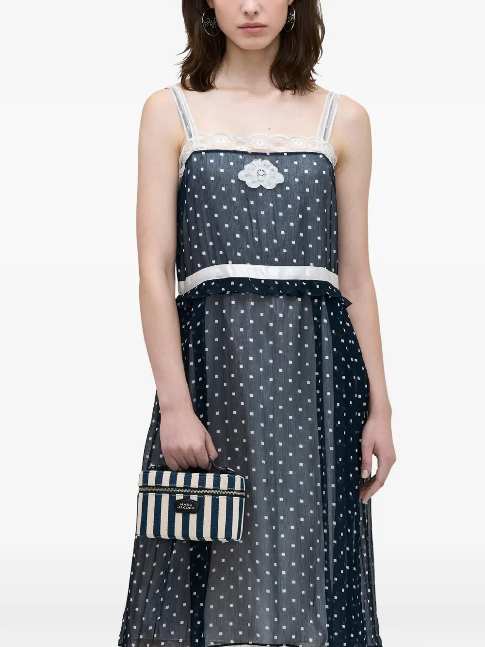 MARC JACOBS - Women Stripe Canvas Everyday Logo Slg Vanity Bag - Image 2