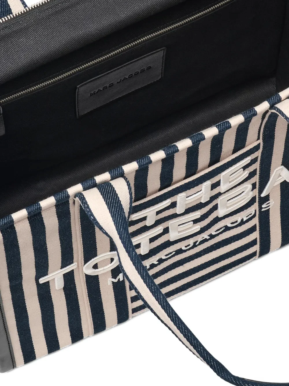 MARC JACOBS - Women Stripe Canvas Large Tote Bag - Image 6
