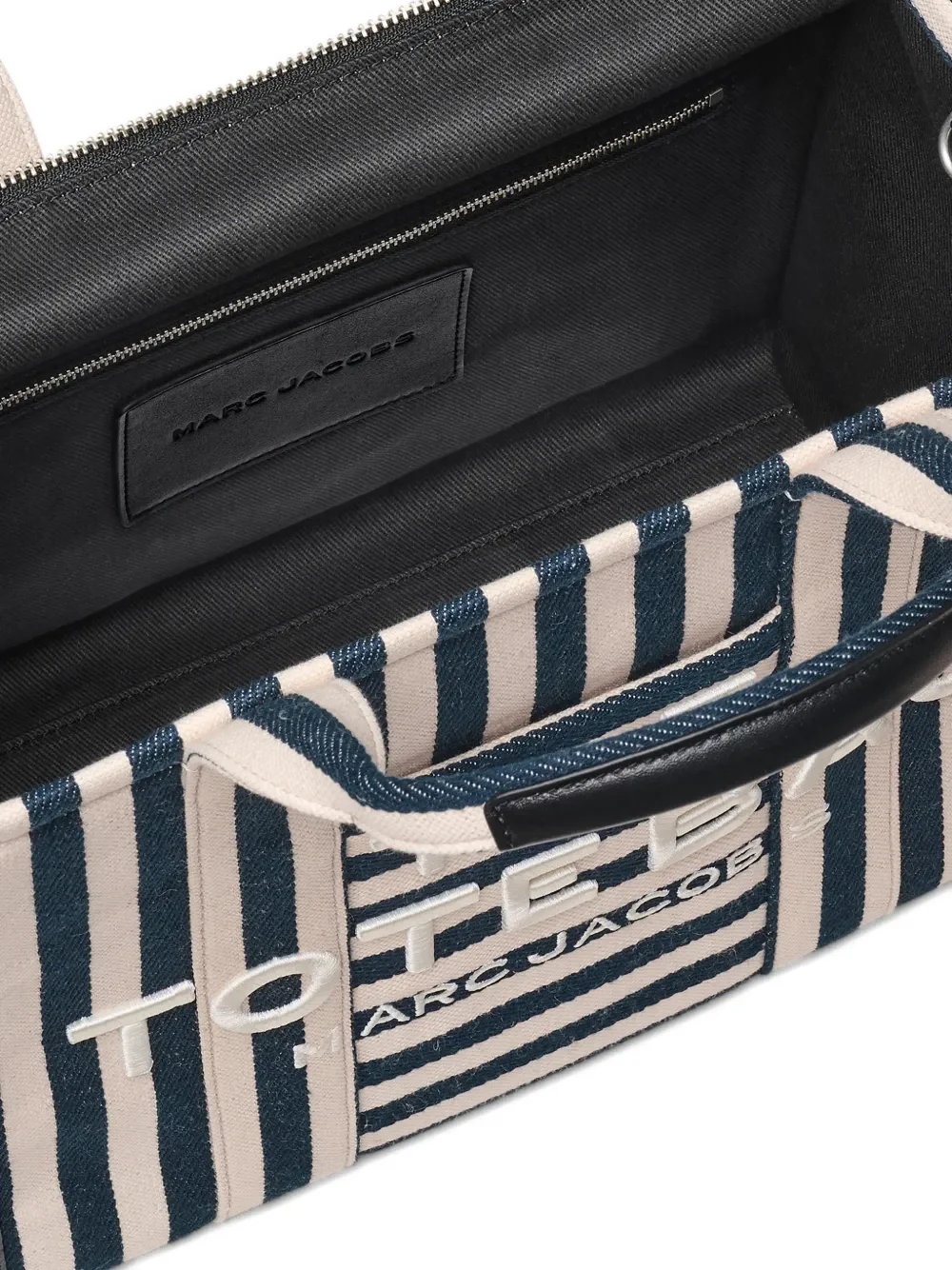 MARC JACOBS - Women Stripe Canvas Medium Tote Bag - Image 6