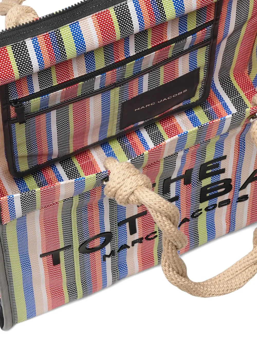 MARC JACOBS - Women Stripe Mesh Rope Large Tote Bag - Image 6