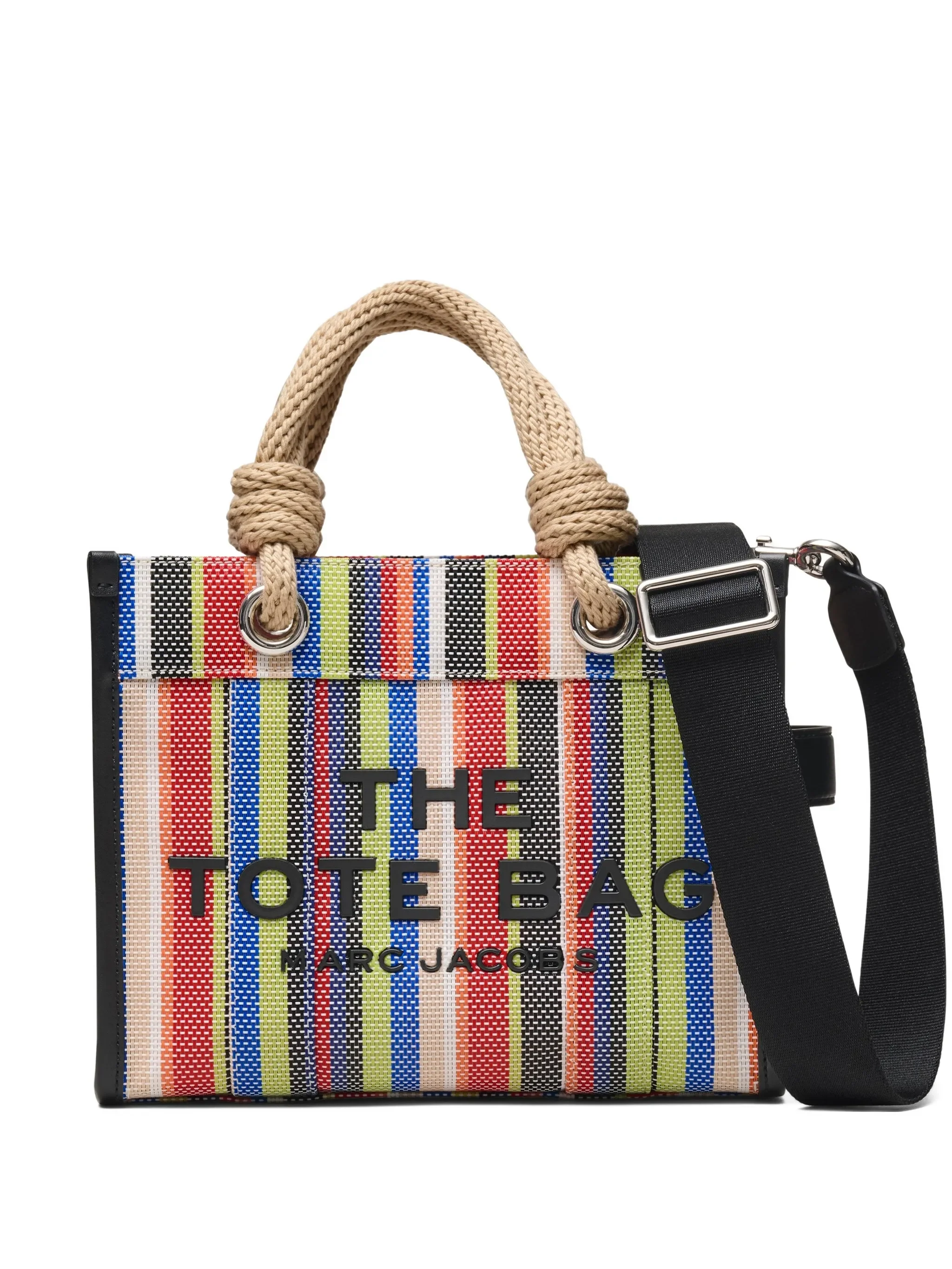 MARC JACOBS - Women Stripe Mesh Rope Small Tote Bag