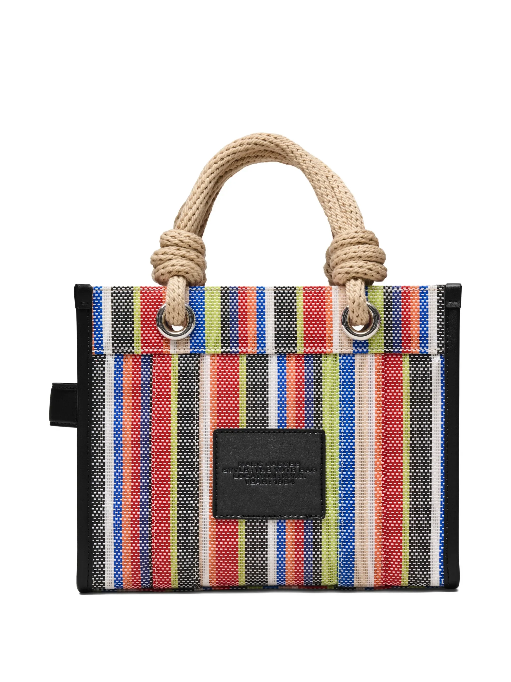 MARC JACOBS - Women Stripe Mesh Rope Small Tote Bag - Image 3