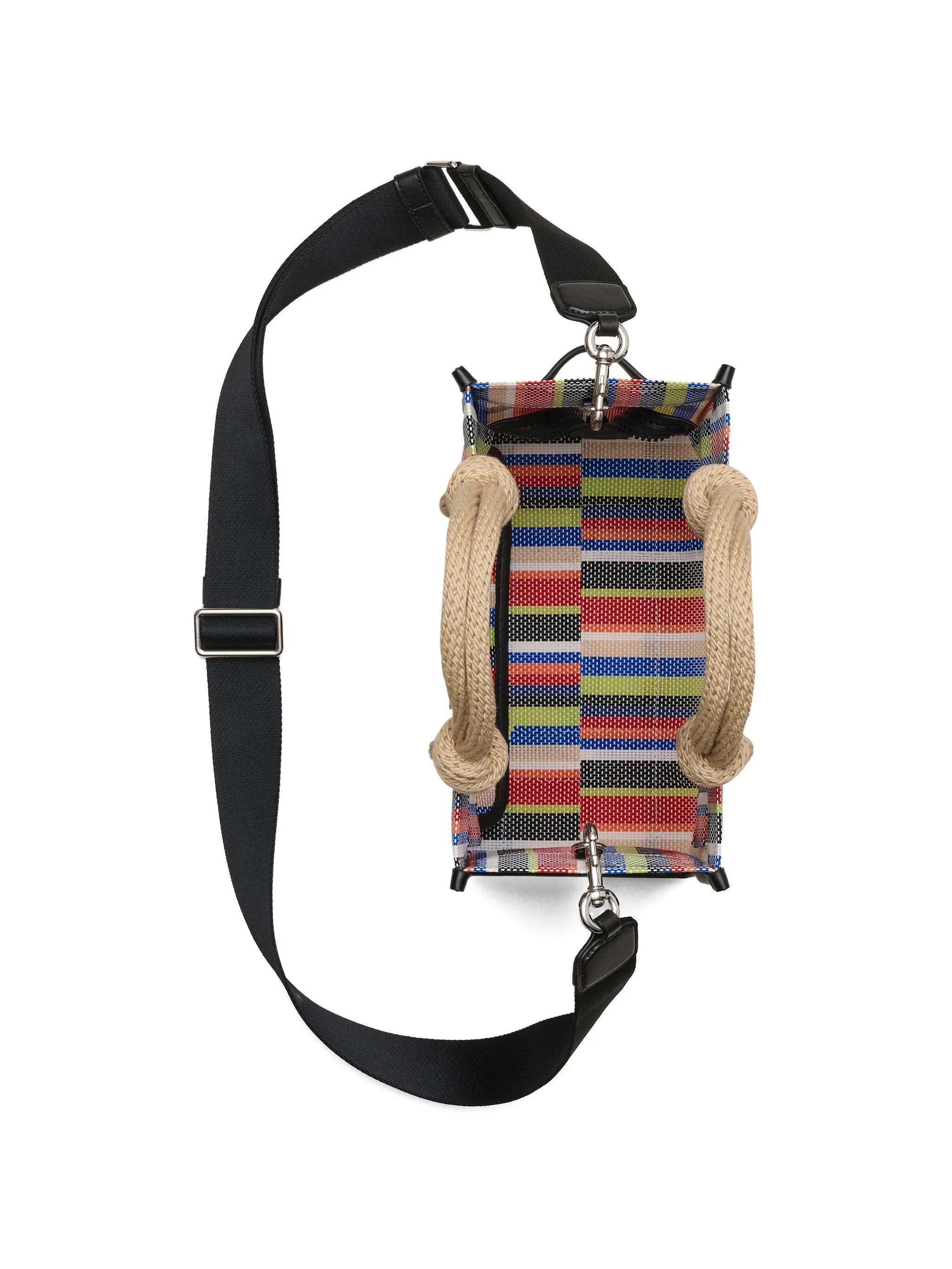 MARC JACOBS - Women Stripe Mesh Rope Small Tote Bag - Image 5