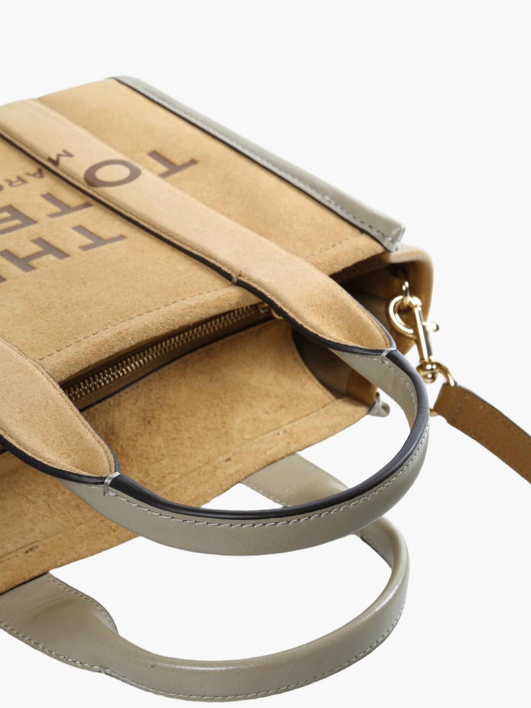MARC JACOBS - Women Suede Leather Blocked Small Tote Bag - Image 3