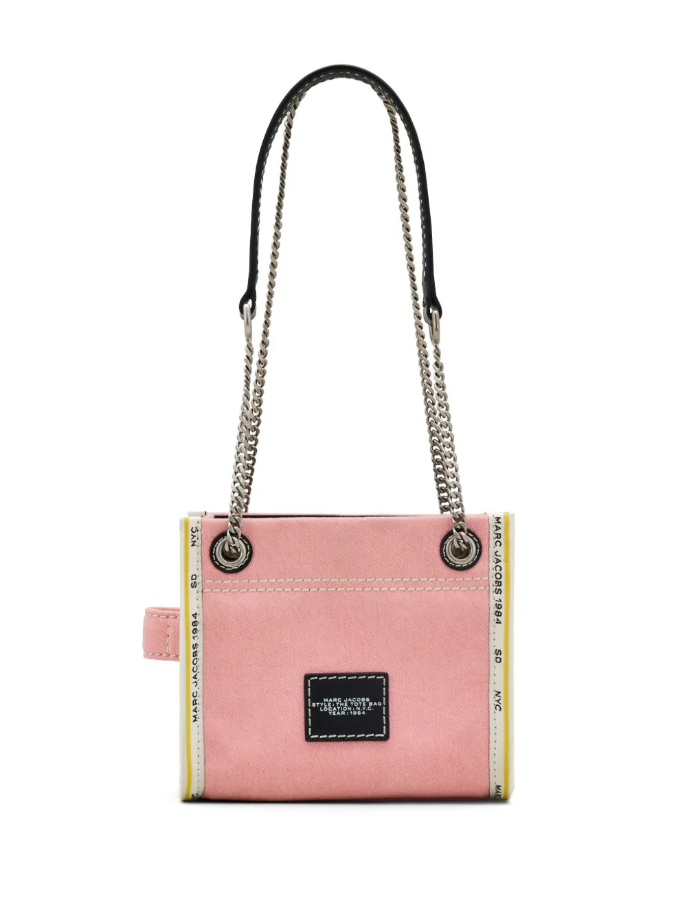 MARC JACOBS - Women The Crossbody Denim Chain Tote Bag - Image 4