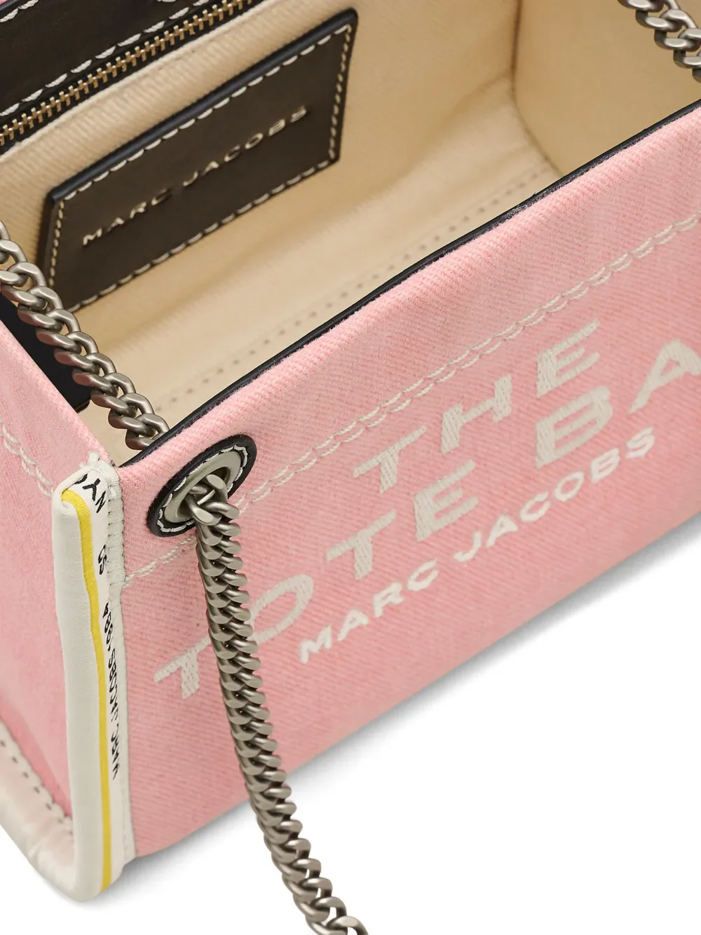 MARC JACOBS - Women The Crossbody Denim Chain Tote Bag - Image 7