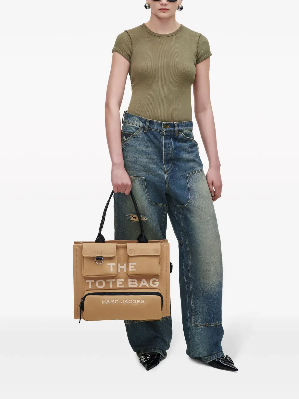 MARC JACOBS - Women The Large Cargo Canvas Tote Bag - Image 3
