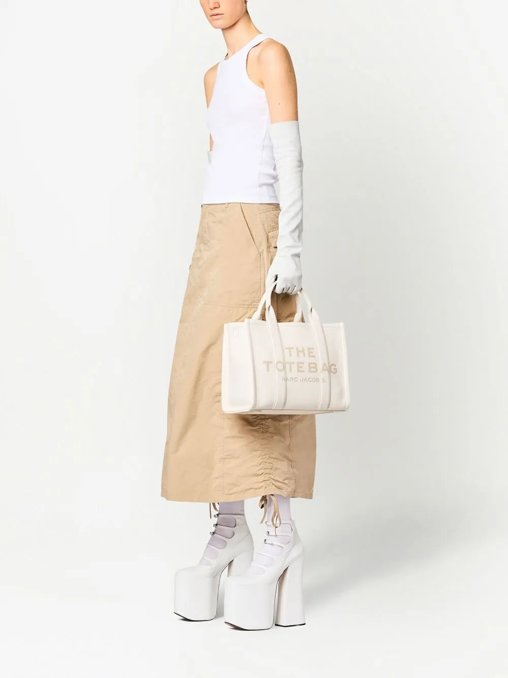 MARC JACOBS - Women The Medium Leather Tote Bag - Image 3