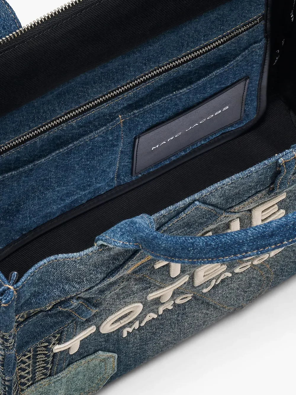 MARC JACOBS - Women The Medium Deconstructed Denim Tote Bag - Image 6