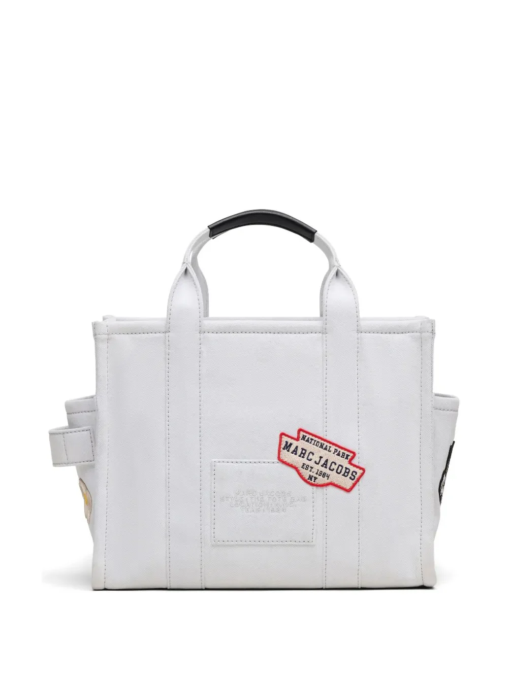 MARC JACOBS - Women The Medium Tote Camp Patchwork Denim Tote Bag - Image 3